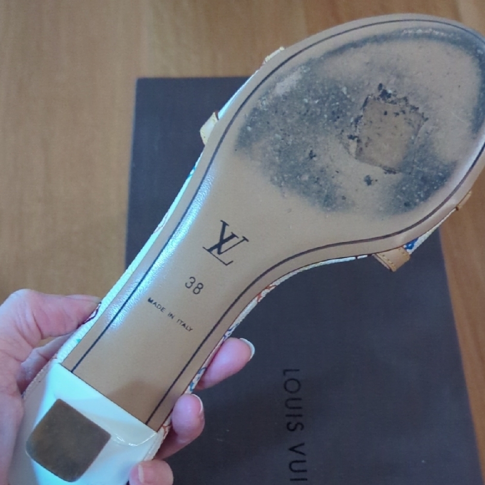 Louis Vuitton Murakami Kitten Heel Sandals - Picture 3 of 3